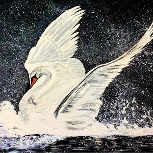 Acrylic painting on canvas, 8X10 inches.